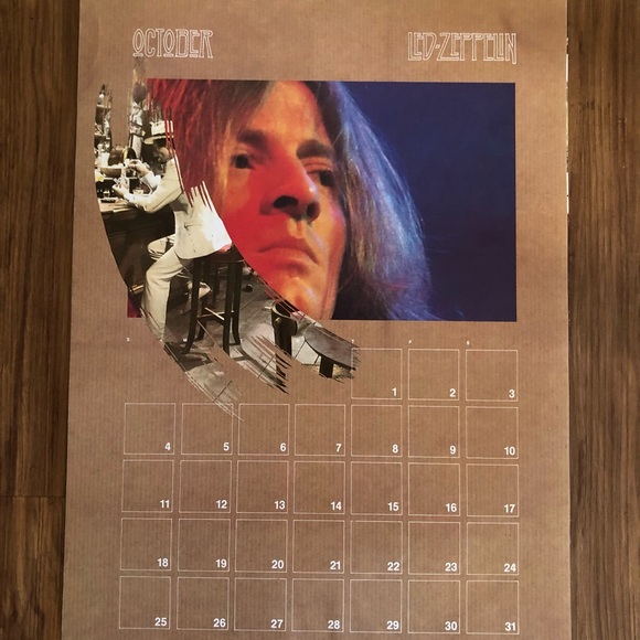 Vintage 1987 Led Zeppelin Calendar - Picture 13 of 16